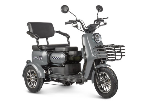 Электротрицикл Rutrike Бумеранг, серый