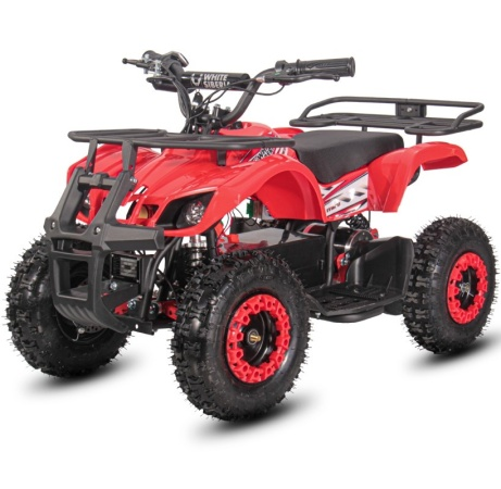 Детский электроквадроцикл WHITE SIBERIA SNEG MINI RED 1000W