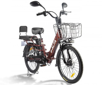Электровелосипед GREEN CITY e-ALFA LUX, красный